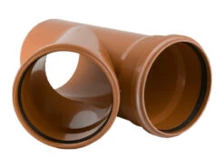 Brett Martin 315mm 45' Double Socket Reducing Branch Terracotta