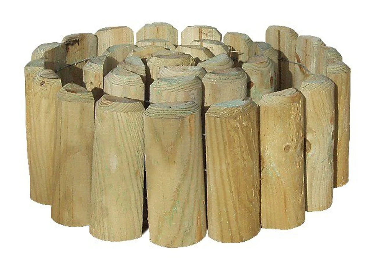 Grange Timber Log Garden Lawn Edging (6ft) FSC 1800 X 150 X 30mm - Image 2