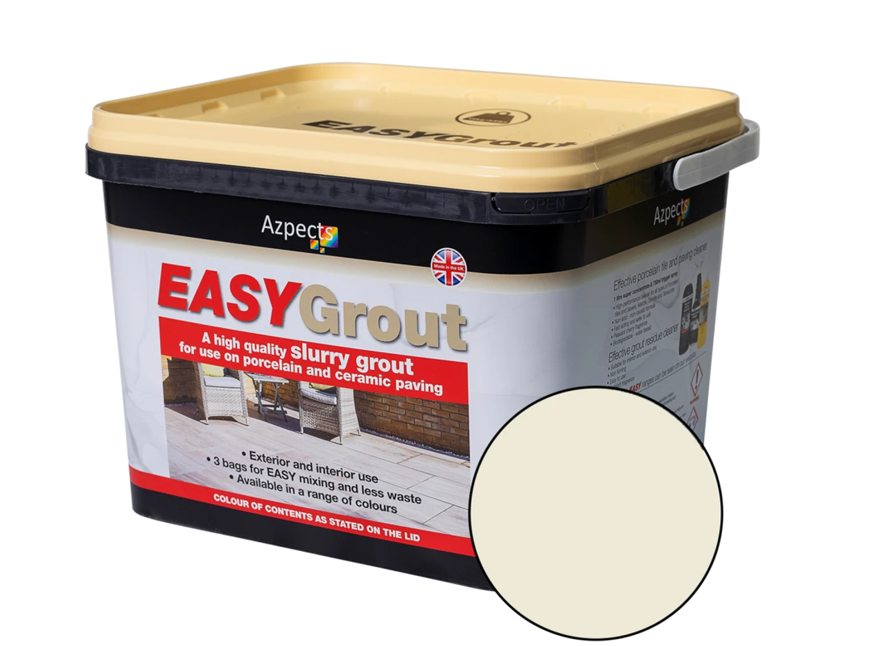 Azpects Easy Grout Porcelain Slurry Grout Crema 15kg (7014) - Image 3
