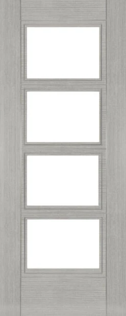 Deanta Montreal Fully Finished Light Grey Ash Glazed Door