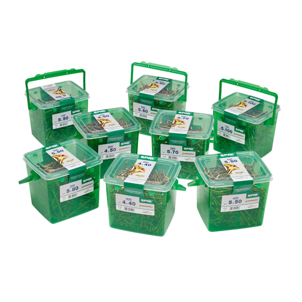 Spax Flat Countersink Pozi Yellow Woodscrews 5 X 70mm (250 Pack) - Image 2