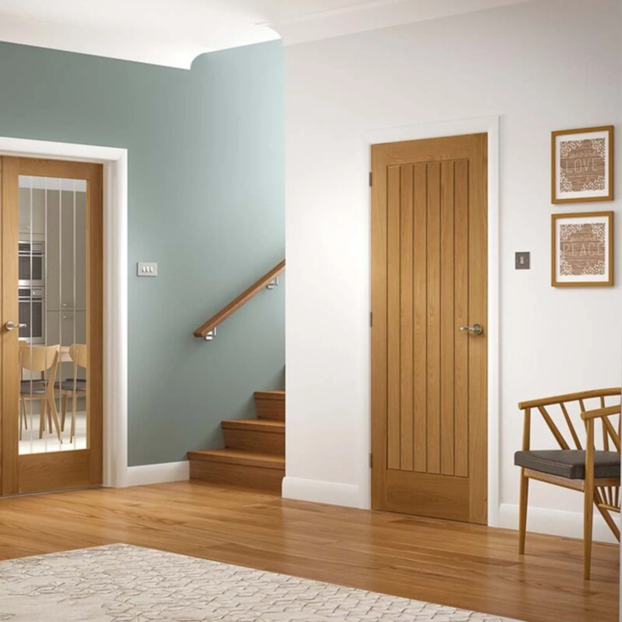 XL Suffolk Essential Internal Oak Door - Image 5