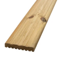 ArborDeck Timber Decking UC3u Treated Reversible Grooved Or Reeded 32 X 150mm