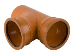 Brett Martin 110mm 87.5' Double Socket Branch Terracotta 240 X 135 X 235mm