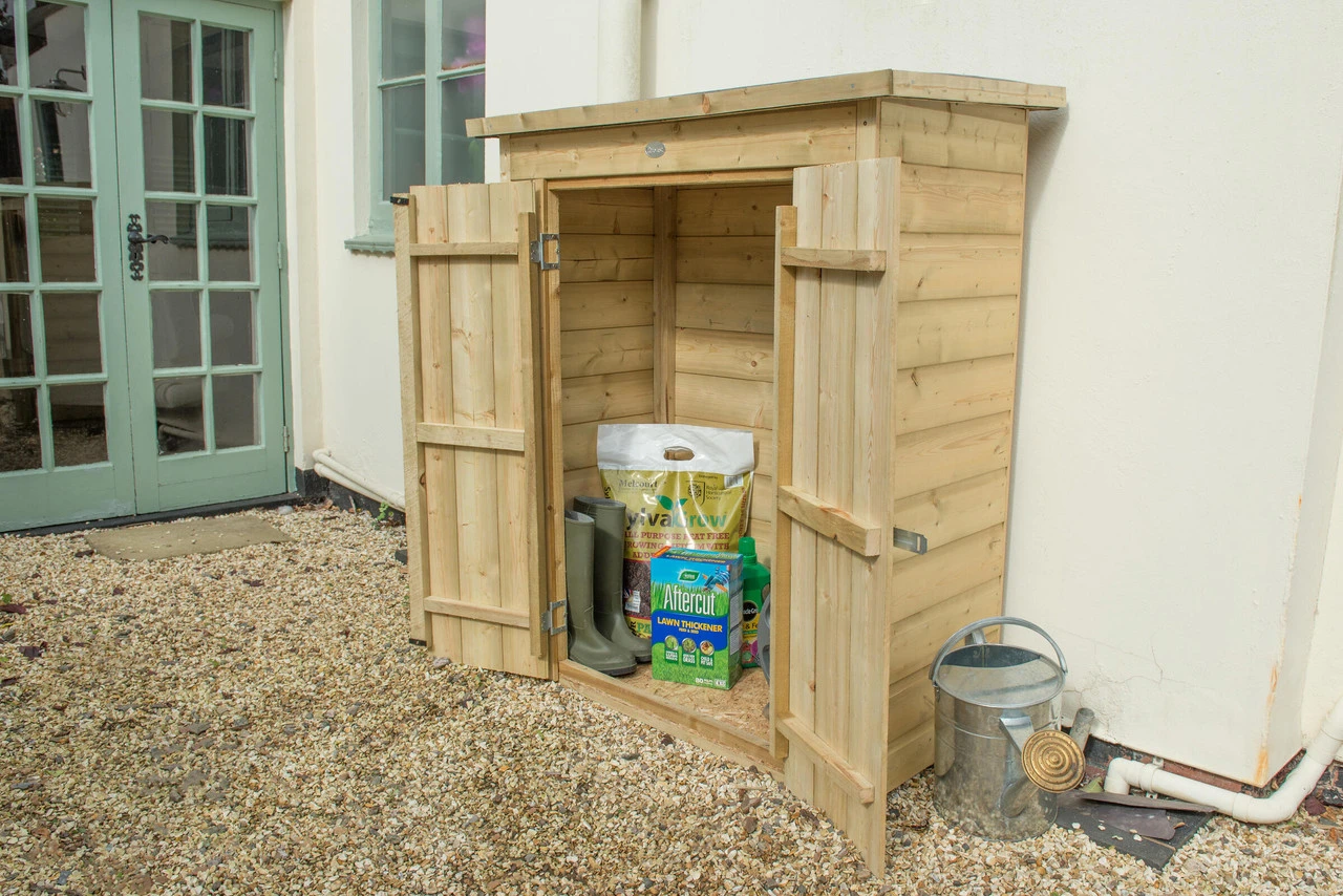 Forest Garden Shiplap Pent Garden Store Pressure Treated 1080 X 550 X 1320mm