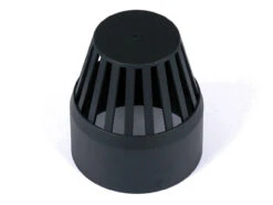 Cascade 110mm Cast Iron Effect Vent Cowl Black 129 X 130 X 130mm