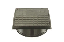 Brett Martin 315mm Dia Shallow Access Chamber Sealed Lid (Driveway) Black 350 X 350 X 141mm