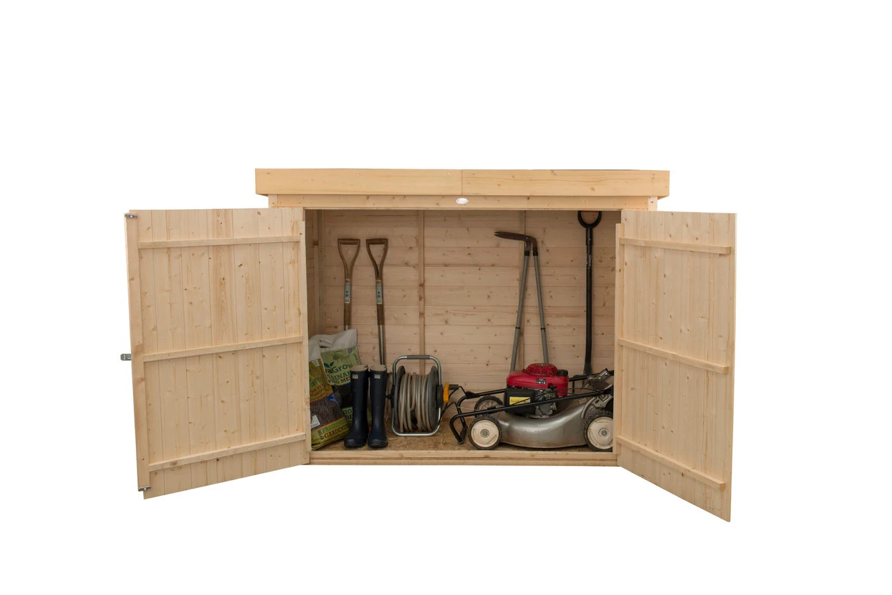 Forest Garden Shiplap Pent Large Garden Store Pressure Treated 1950 X 870 X 1450mm - Image 19