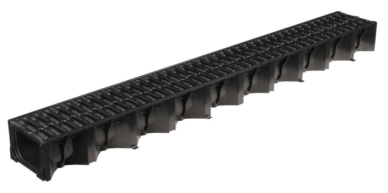 ACO HexDrain Channel A15 Black Plastic Grating 1000mm - Image 3