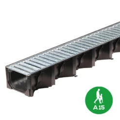 ACO HexDrain Channel A15 Galvanised Steel Grating 1000mm