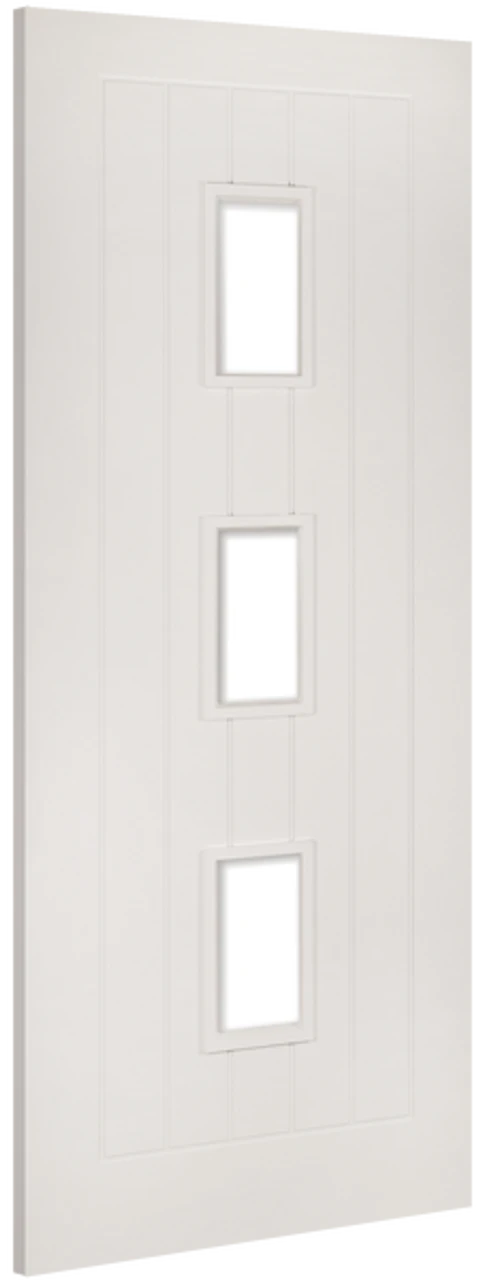Deanta Ely White Primed 3L Glazed Fire Door - Image 3