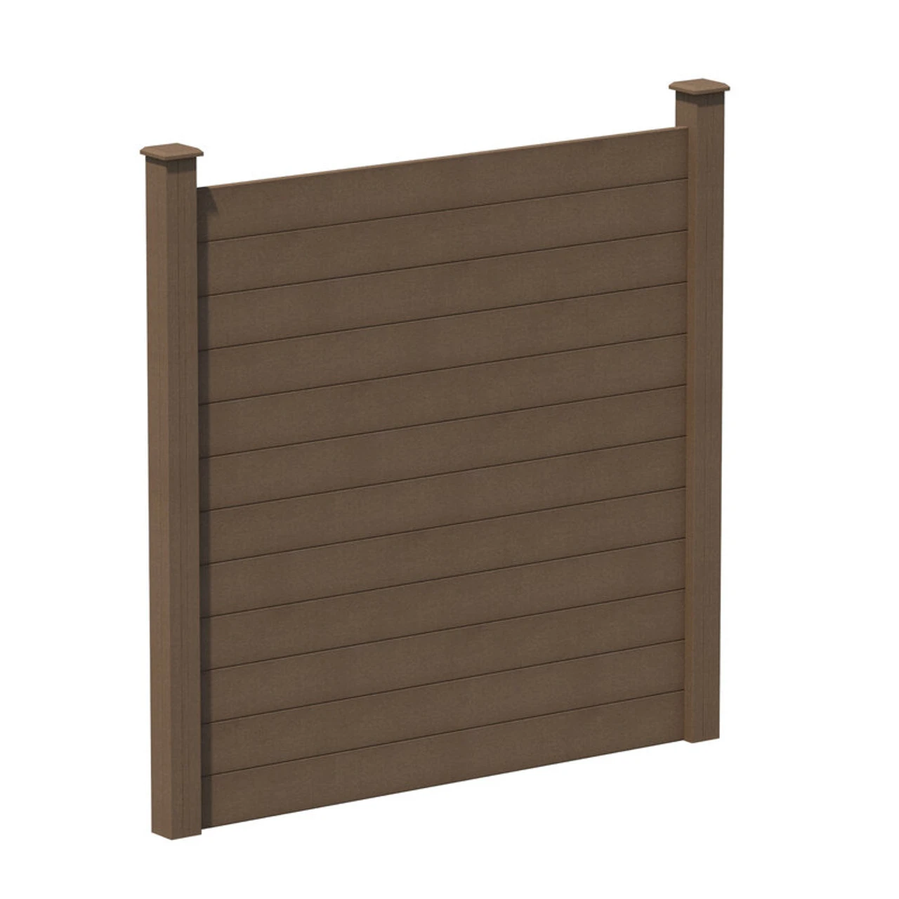 ArborFence Composite Fence Post Dark Brown With 3 End Strips - Image 2