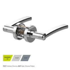 Jigtech Condor Lever Door Handle On Round Rose SCP