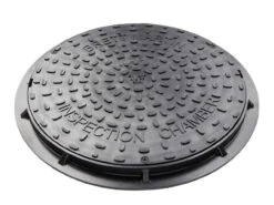 Brett Martin 450mm Dia Secured Plastic Cover For Driveways 50kN Black 578 X 578 X 77mm