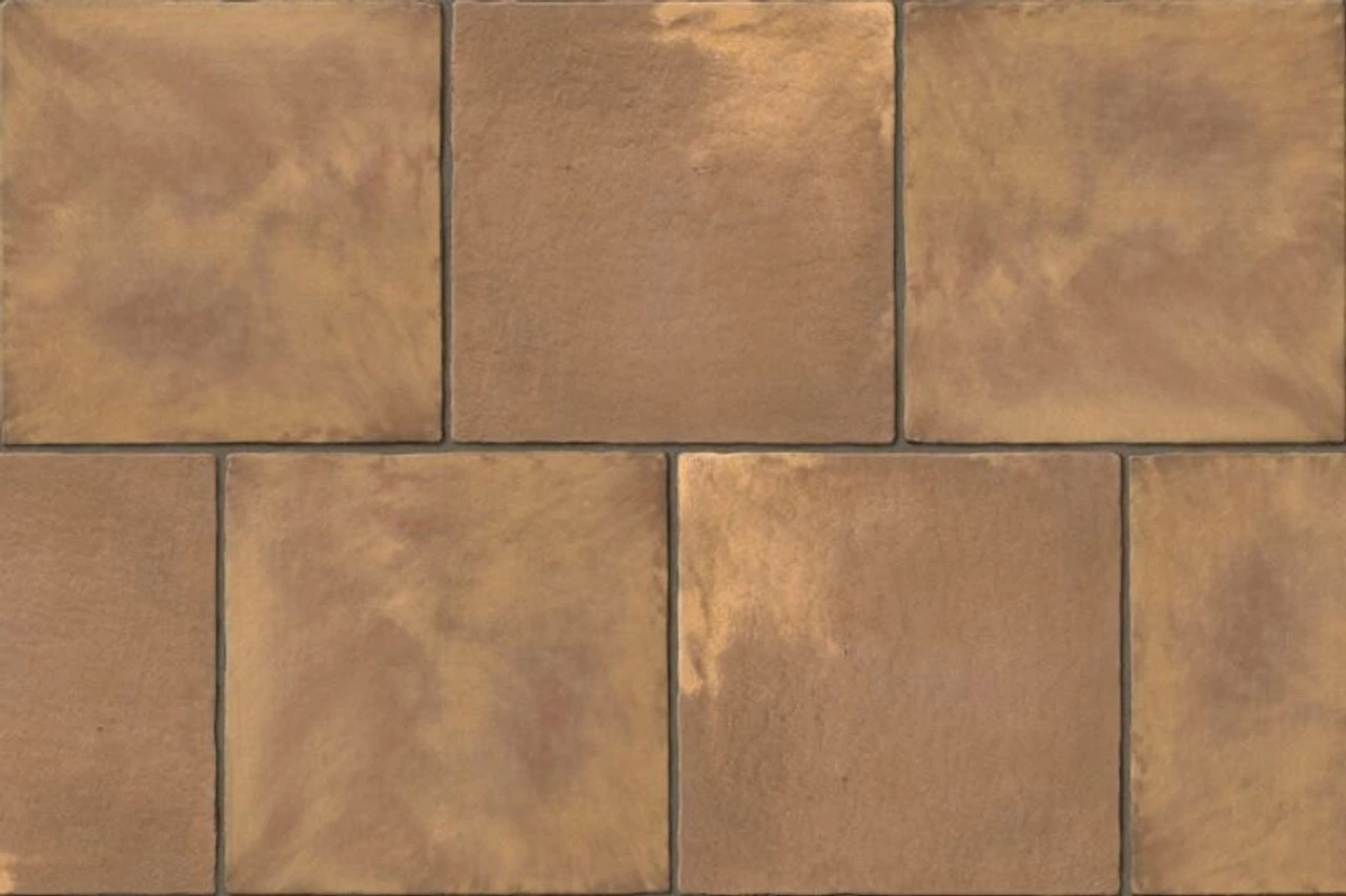Indian Sandstone Riven Calibrated Paving Grey Multi 570 X 570 X 18mm (64 Pack)