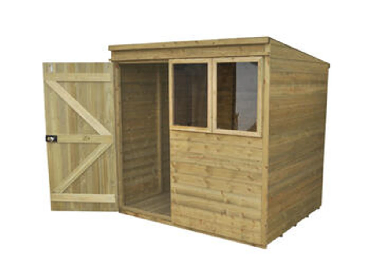 Forest Garden Pent Garden Store Tall Pressure Treated 1080 X 550 X 1780mm - Image 12