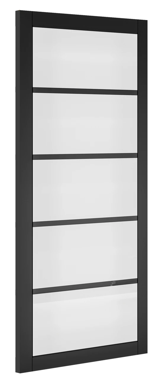 Deanta Shoreditch Fully Finished Black Glazed Door - Image 3