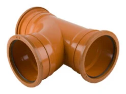 Brett Martin 160 X 160mm 87.5' Triple Socket Branch Terracotta 310 X 190 X 310mm