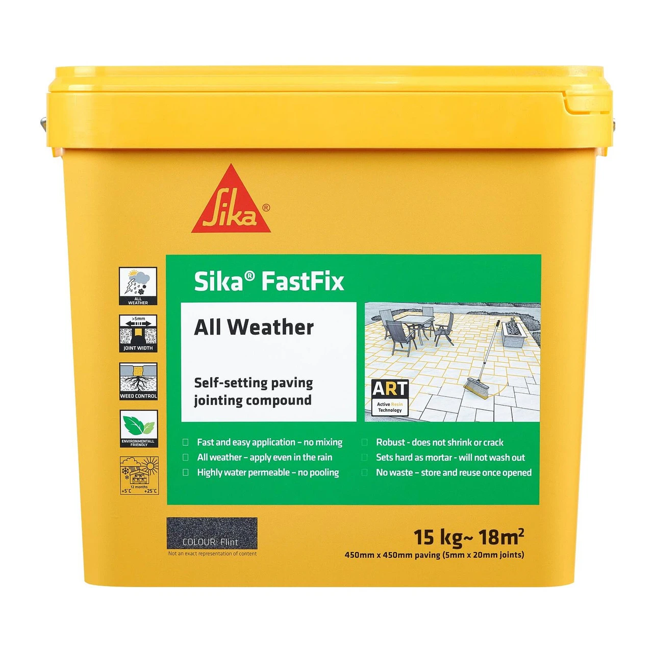 Everbuild Sika FastFix All Weather Flint 15kg SKFFIXFLT16
