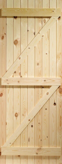 XL Ledged & Braced External Pine Gate Or Shed Door