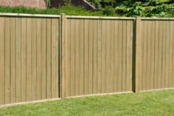 Forest Garden Vertical (6ft) Fence Panel Pressure Treated Tongue & Groove Panel 1830mm (3 Pack)