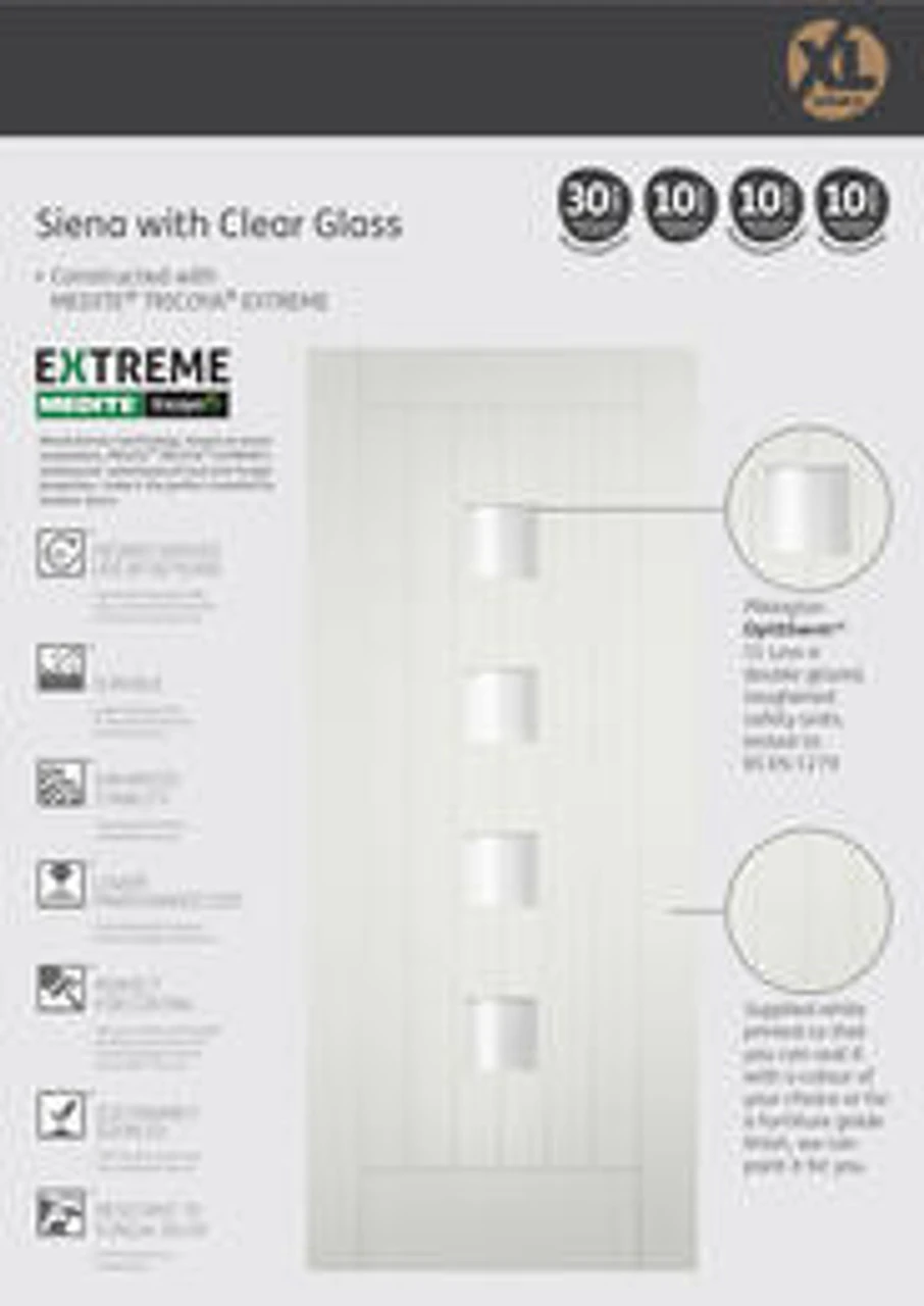 XL Tricoya Turin External Double Glazed Door With Clear Glass 1981 X 838 X 44mm (33'') - Image 7