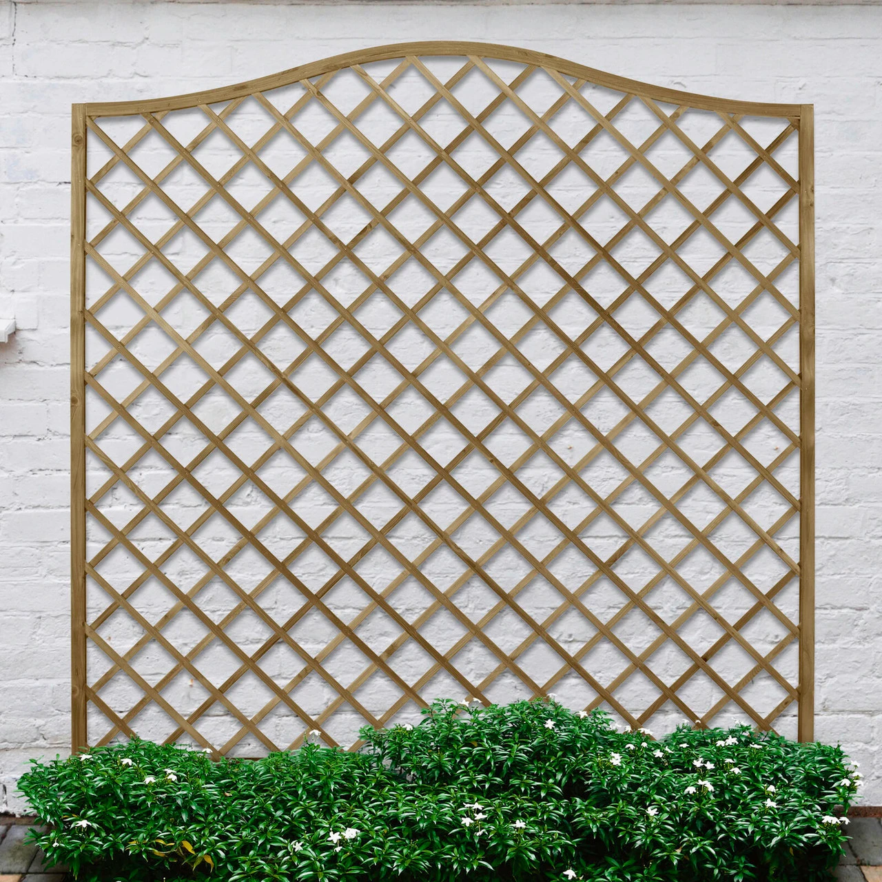 Forest Garden Europa Hamburg Garden Screen Pressure Treated Decorative Panel 1800mm (4 Pack) - Image 2