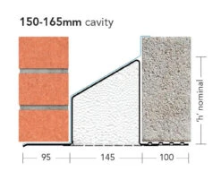 IG Lintels Cavity Wall Steel Lintel Heavy Duty Load L1/HD150