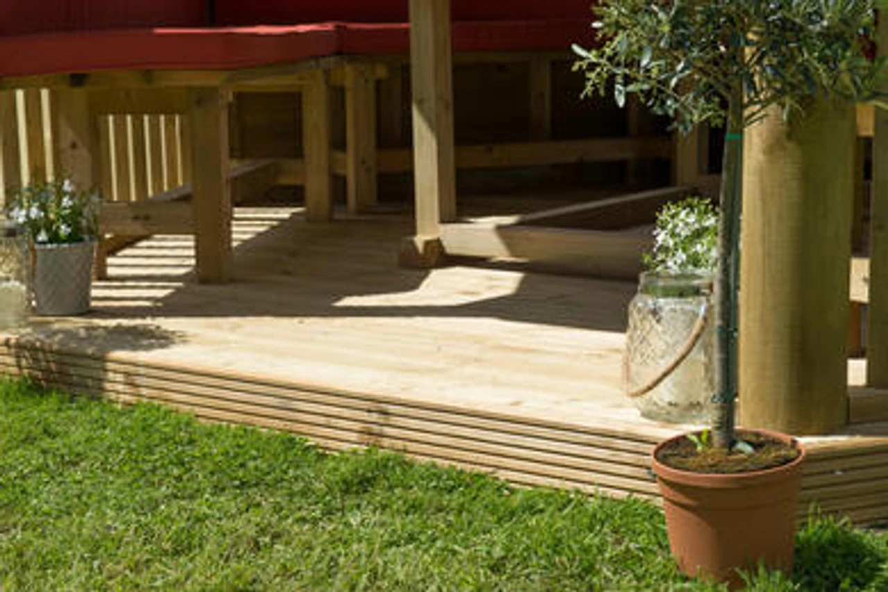 Forest Garden Hexagonal Timber Roof Gazebo - Image 4