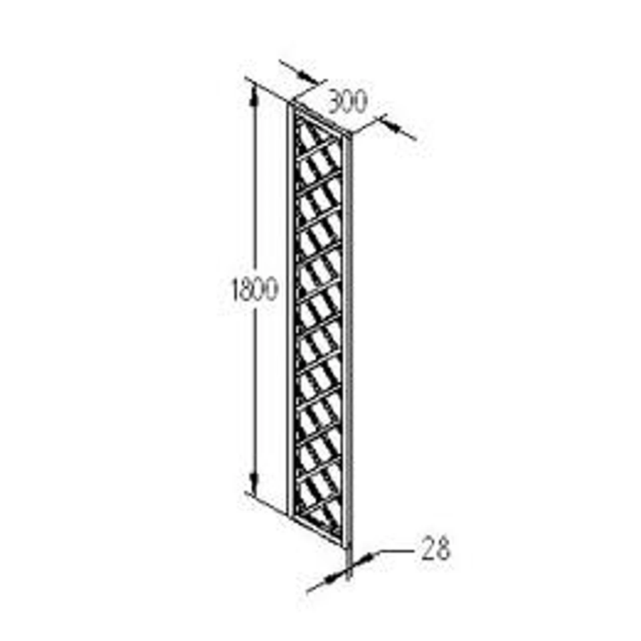 Forest Garden Hidcote Lattice 1800mm (5 Pack) - Image 5
