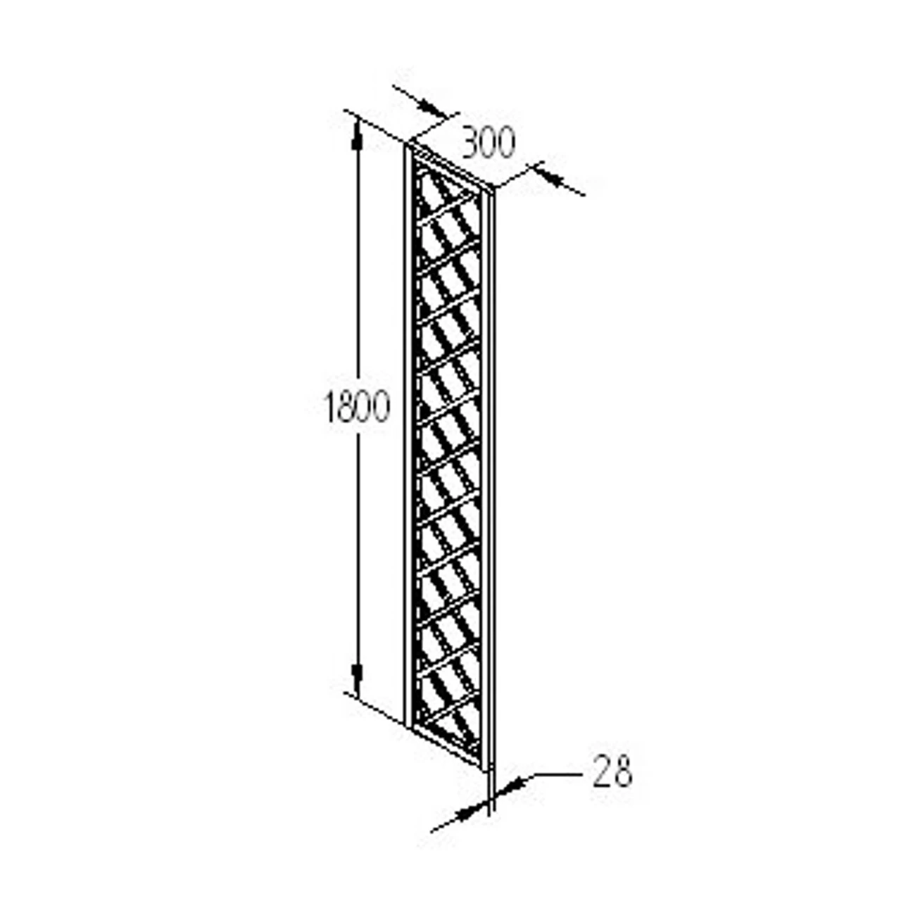 Forest Garden Hidcote Lattice 1800mm (4 Pack) - Image 10