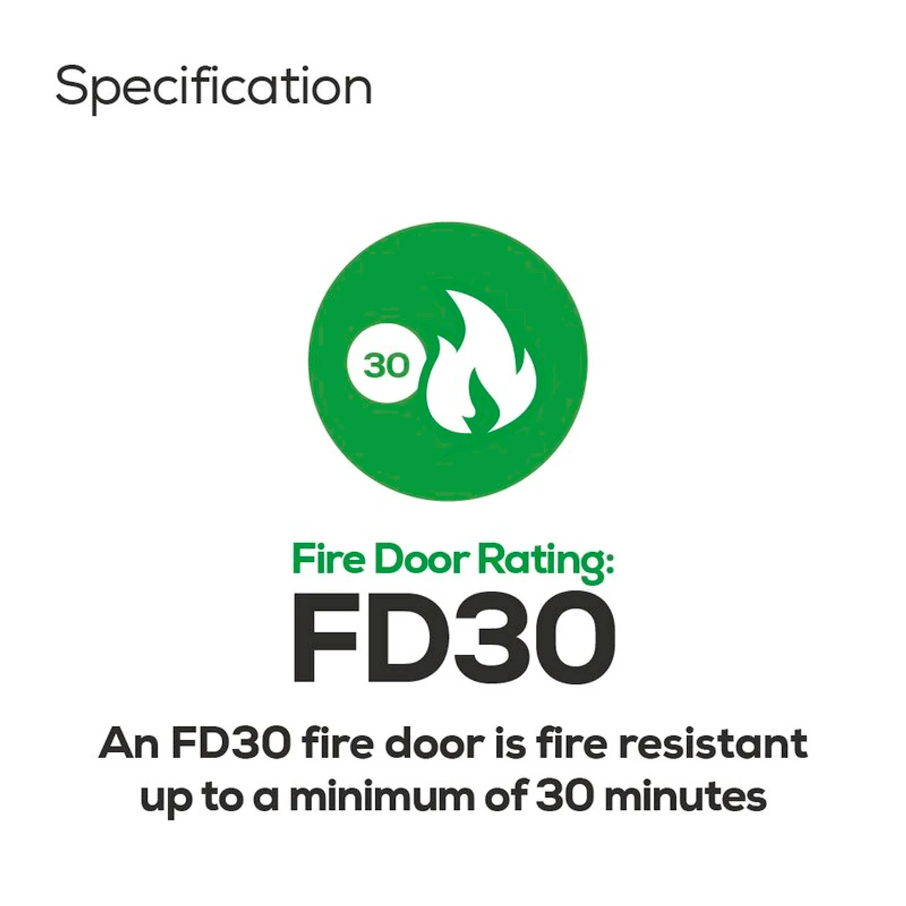 LPD Mexicano Laminated Light Grey Fire Door - Image 8